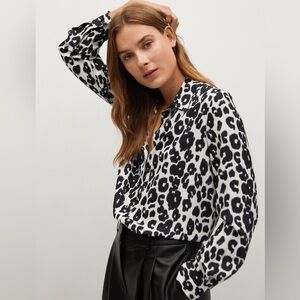 Mango Buttoned printed shirt size 4